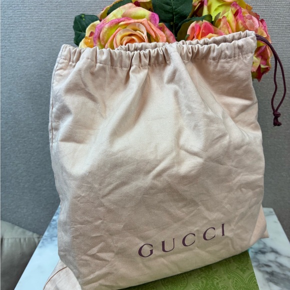 NWOT Authentic Gucci Pink Blooms GG Canvas Supreme Camera Floral Crossbody Bag - Picture 11 of 13